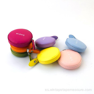 Mini cinta métrica de cuero de colores personalizados